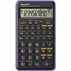 Sharp EL-501T calculator Pocket Scientific Black. Purple