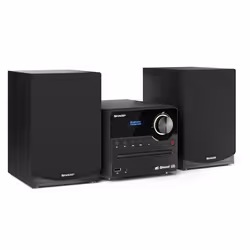 Sharp XL-B517D, Home audio micro system, Black, 1 discs, 45 W, Full range, 60 - 20000 Hz