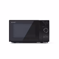 Sharp YC-GG02E-B, Countertop, Grill microwave, 20 L, 700 W, Buttons, Rotary, Black