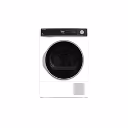 Sharp Home Appliances KD-NHH9S8GW3-EN, Freestanding, Front-load, Heat pump, White, Touch, Right