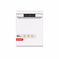 Sharp Home Appliances QW-NA1CF47EW, Freestanding, Full size (60 cm), White, Black, White, Buttons, LED