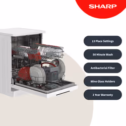 Sharp Home Appliances QW-NA1CF47EW Freestanding 13 place settings E