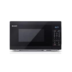 Sharp YC-MS02U-B Black 800W with 11 Power Levels & 8 Preset Cooking Options