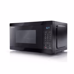 Sharp YC-MS02U-B Black 800W with 11 Power Levels & 8 Preset Cooking Options