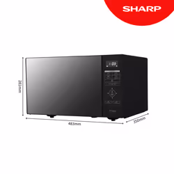 Sharp Home Appliances RBS232TB microwave Black, Mirror Countertop 23 L 900 W