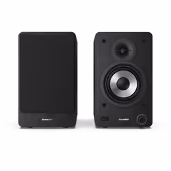 Sharp Bookshelf Speakers 2-way Black Wired & Wireless 60 W