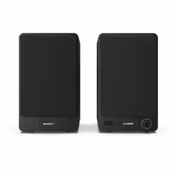 Sharp Bookshelf Speakers 2-way Black Wired & Wireless 60 W