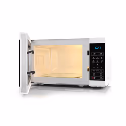 Sharp YC-MS02U-W White 800W with 11 Power Levels & 8 Preset Cooking Options