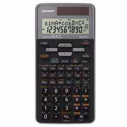 Sharp SHEL531TGGY, Pocket, Scientific, 10 digits, 2 lines, AC/DC, Black, Grey