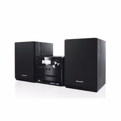 Sharp XL-B515D, Home audio micro system, Black, 1 discs, Front, 40 W, 8 Ω