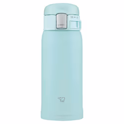 Zojirushi SM-SF36-AM Water Bottle  Direct Drinking [One-touch Open] Stainless Steel Mug  12.2 fl oz (360 ml)  Mint Blue