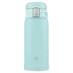 Zojirushi SM-SF36-AM Water Bottle  Direct Drinking [One-touch Open] Stainless Steel Mug  12.2 fl oz (360 ml)  Mint Blue