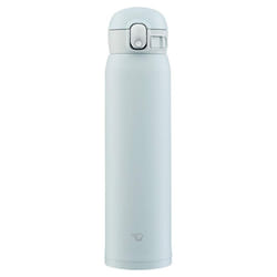 Zojirushi SM-WA60-HL One-Touch Stainless Steel Mug  Seamless  2.3 gal (0.60 L)  Ice Gray