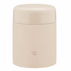 ZOJIRUSHI Zojirushi Mahobin Stainless Steel Thermal Soup Jar Lunch Jar Seamless 13.5 fl oz 400 ml Beige Integrated Lid an ...