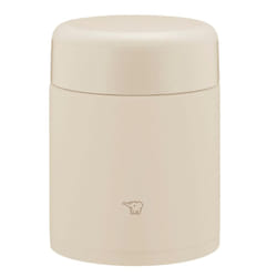 ZOJIRUSHI Zojirushi Mahobin Stainless Steel Thermal Soup Jar  Lunch Jar  Seamless 13.5 fl oz 400 ml  Beige  Integrated Lid and Seal  Easy to Clean  On