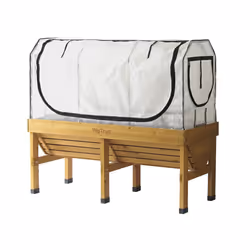 Medium Greenhouse Frame & Multi Cover Set, White