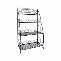 Folding Plant Stand 4 Shelf