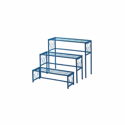 Nesting Plant Stands Blue