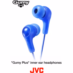 JVC HA-FX7 Gumy Plus In Ear Headphones - 4 Colours - Berry Blue