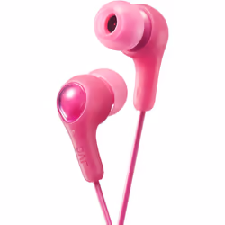 JVC HA-FX7 Gumy Plus In Ear Headphones - 4 Colours - Punch Pink