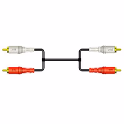 JVC CN-5100G, 2 x RCA, Male, 2 x RCA, Male, 10 m, Black, Red, White