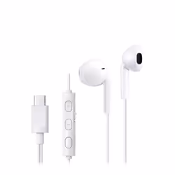 JVC Type C In Ear Wired White, Wired, Calls/Music, 16.6 g, Headphones, White