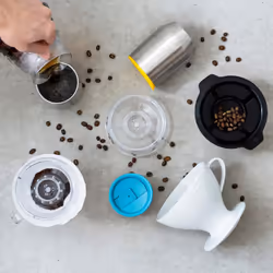 Hario V60 Drip-Assist Set  Size 02  Clear