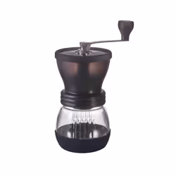Hario Skerton Plus, Burr grinder, 100 g, Ceramic, Black, Transparent, 172 mm, 93 mm