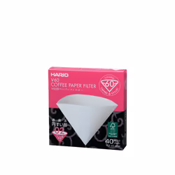 Hario VCF-02-40W, Coffee filter, White, 40 pc(s)