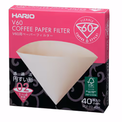 Hario VCF-02-40M 1-Piece Misarashi Box of Paper Filter for 02 Dripper