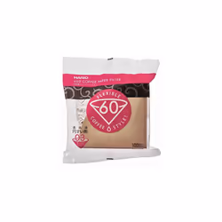 Hario V60 Paper coffee Filters Single Use Pour Over cone Filters Size 03 Natural, 100 count