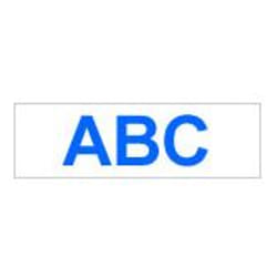 Brother Gloss Laminated Labelling Tape - 24mm, Blue/White label-making tape TZ