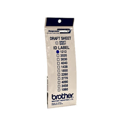 Brother ID1212 printer label