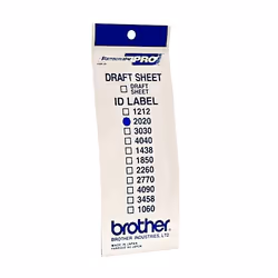 Brother ID2020, White, 2 cm, 2 cm, 78 x 180 x 2 mm, 22 g, 12 pc(s)