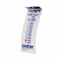 Brother ID3458, 78 x 177 x 1 mm, 22 g, 25 g, 12 pc(s), 50 pc(s), 5 pc(s)
