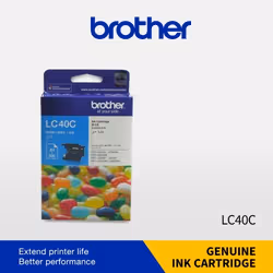 Brother LC40C ink cartridge 1 pc(s) Original Standard Yield Cyan