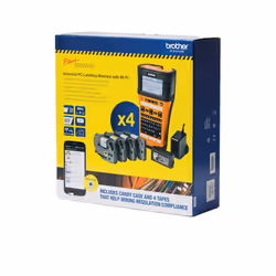 Brother PT-E550WSP label printer Thermal transfer 180 x 360 DPI 30 mm/sec Wired & Wireless HSe/HGe/TZe Wi-Fi QWERTY