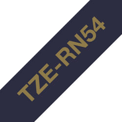 Brother TZE-RN54 label-making tape Gold on navy
