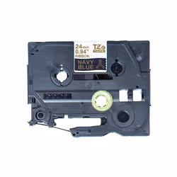 Brother TZE-RN54 label-making tape Gold on navy