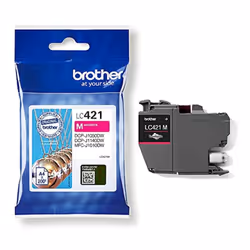 LC-421M Inkjet Cartridge, Magenta, Single Pack, includes 1 x Inkjet Cartridge, Brother Genuine Supplies