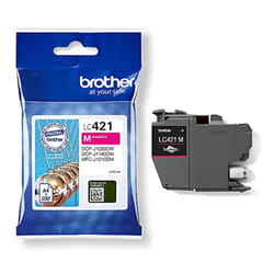 LC-421M Inkjet Cartridge, Magenta, Single Pack, includes 1 x Inkjet Cartridge, Brother Genuine Supplies