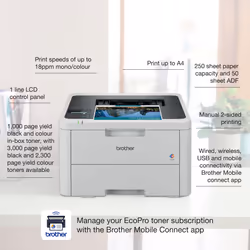 Brother DCP-L2627DWE EcoPro Ready 3-in-1 Mono Laser Printer - Additional view 7