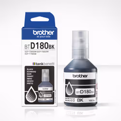 Brother BTD180BK Black Genuine Ink Bottle, Original, Black, Brother, DCP-T580DW, DCP-T583DW, DCP-T780DW, 7500 pages, 1 pc(s)