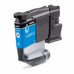 Brother LC521C Genuine Ink Cartridge - Cyan, Cyan, 1 pc(s), 500 pages, Single pack