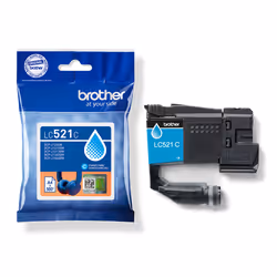 Brother LC521C Genuine Ink Cartridge - Cyan