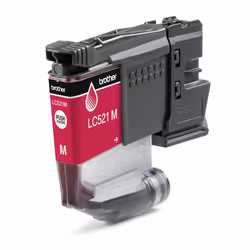 Brother LC521M Genuine Ink Cartridge - Magenta, Magenta, 1 pc(s), 500 pages, Single pack