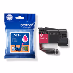 Brother LC521M Genuine Ink Cartridge - Magenta