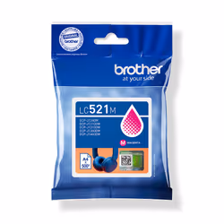 Brother LC521M Genuine Ink Cartridge - Magenta