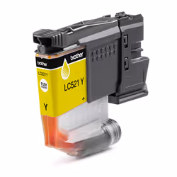 Brother LC521Y Genuine Ink Cartridge - Yellow, Yellow, 1 pc(s), 500 pages, Single pack