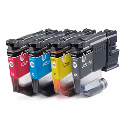 Brother LC521VAL Genuine Ink Cartridge Value Pack, Black, Cyan, Magenta, Yellow, 4 pc(s), 500 pages, 500 pages, Multi pack